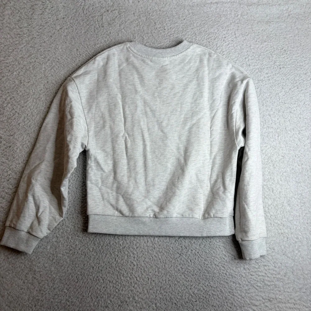 Kith Kids K Core Crewneck Sweatshirt Light Heather Gray XL KHK030434